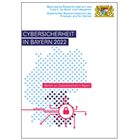 Titelseite der Broschüre Cybersicherheit in Bayern 2022