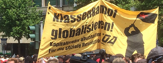 Transparent der Organisierten Autonomie für Klassenkampf Transparent der Organisierten Autonomie für Klassenkampf