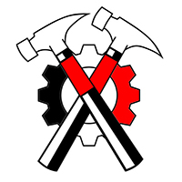 Logo der Skinheadgruppierung Hammerskins Logo der Skinheadgruppierung Hammerskins