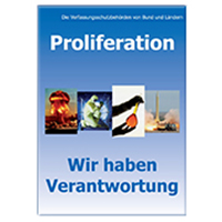 Titel der Broschüre "Proliferation"